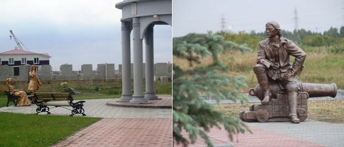 Оригинальная архитектура одного из коттеджных посёлков Челябинской области